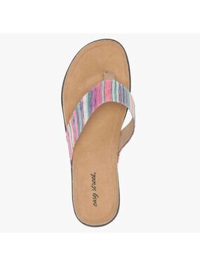 Easy Street Stevie Slip On Flats Thong Sandals - NWT